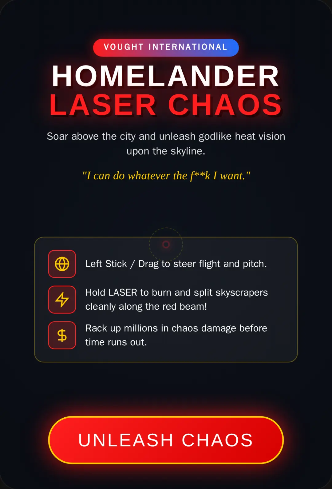 Homelander: Laser Chaos cover