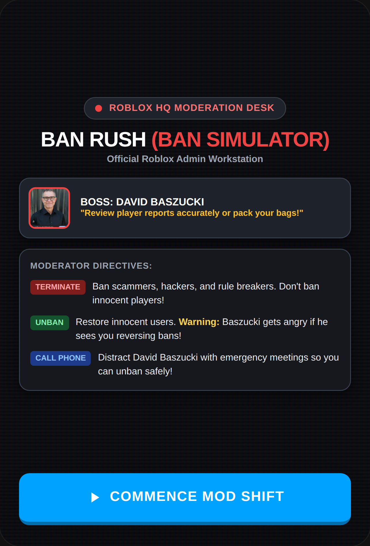 Ban Rush (Ban Simulator) cover