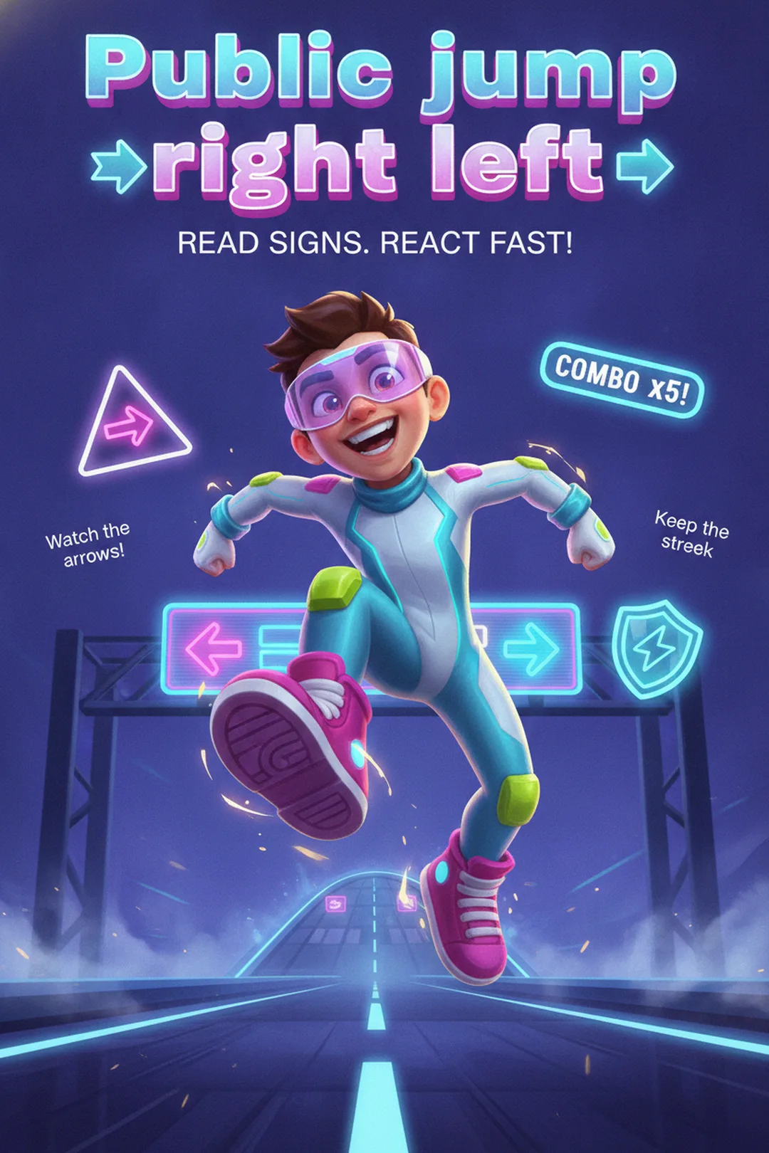 Public jump right left cover
