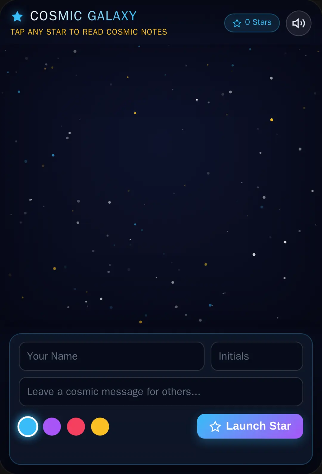 Cosmic Guestbook - Galaxy of Stars cover