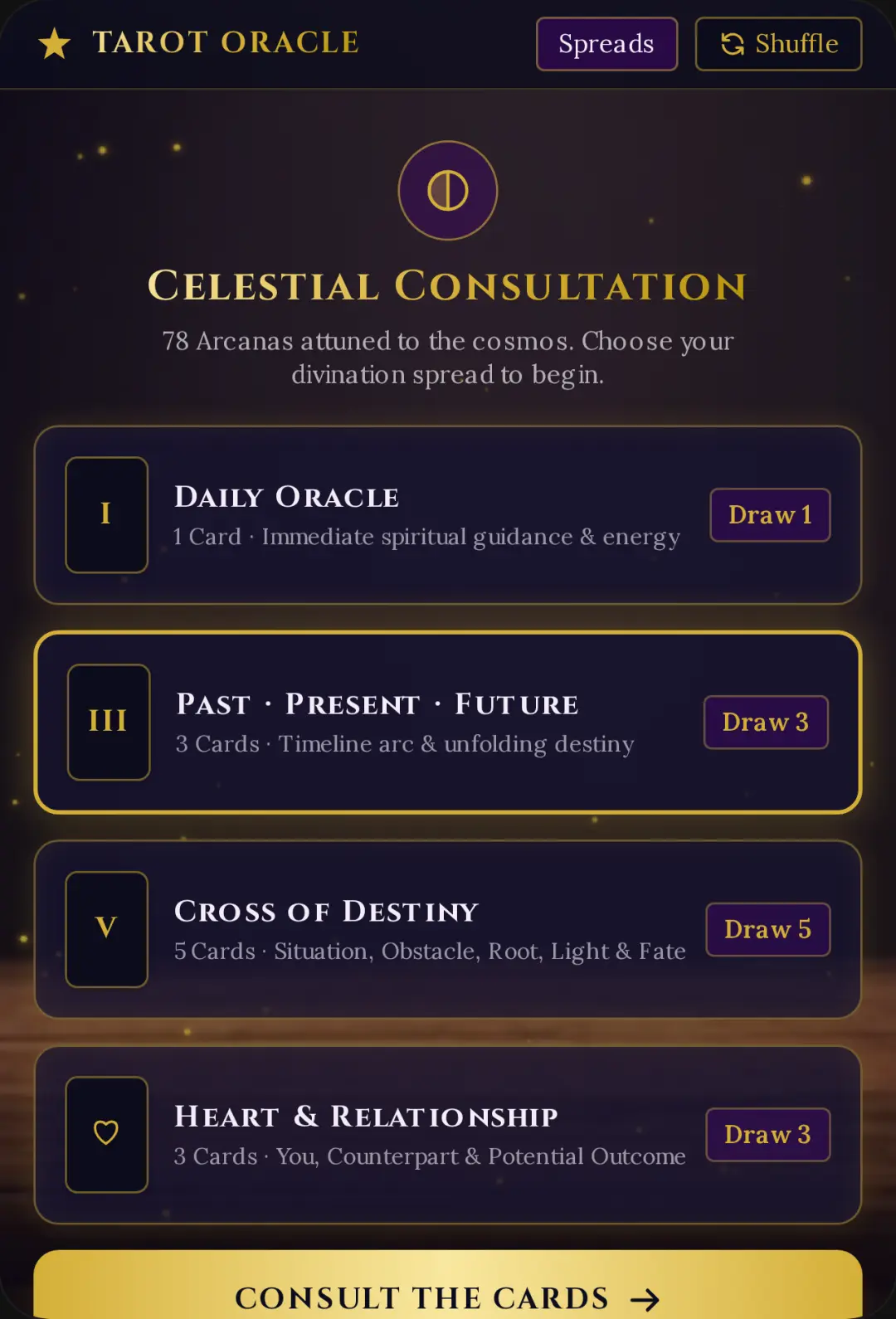 Celestial Tarot: Arcana Oracle cover