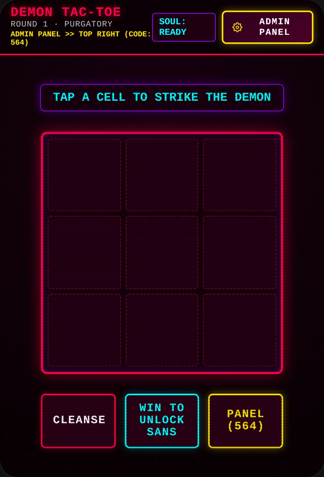 Demon Tic-Tac-Toe & Sans Bossfight cover