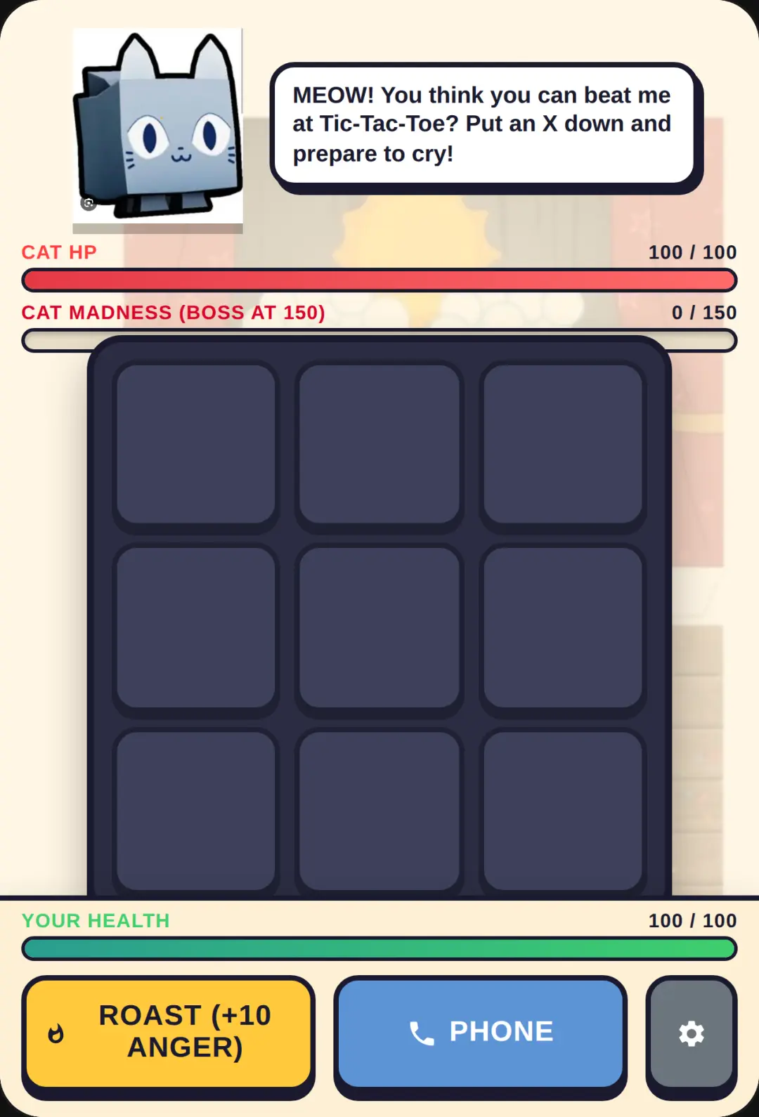 Blocky Cat Tic-Tac-Toe Showdown cover