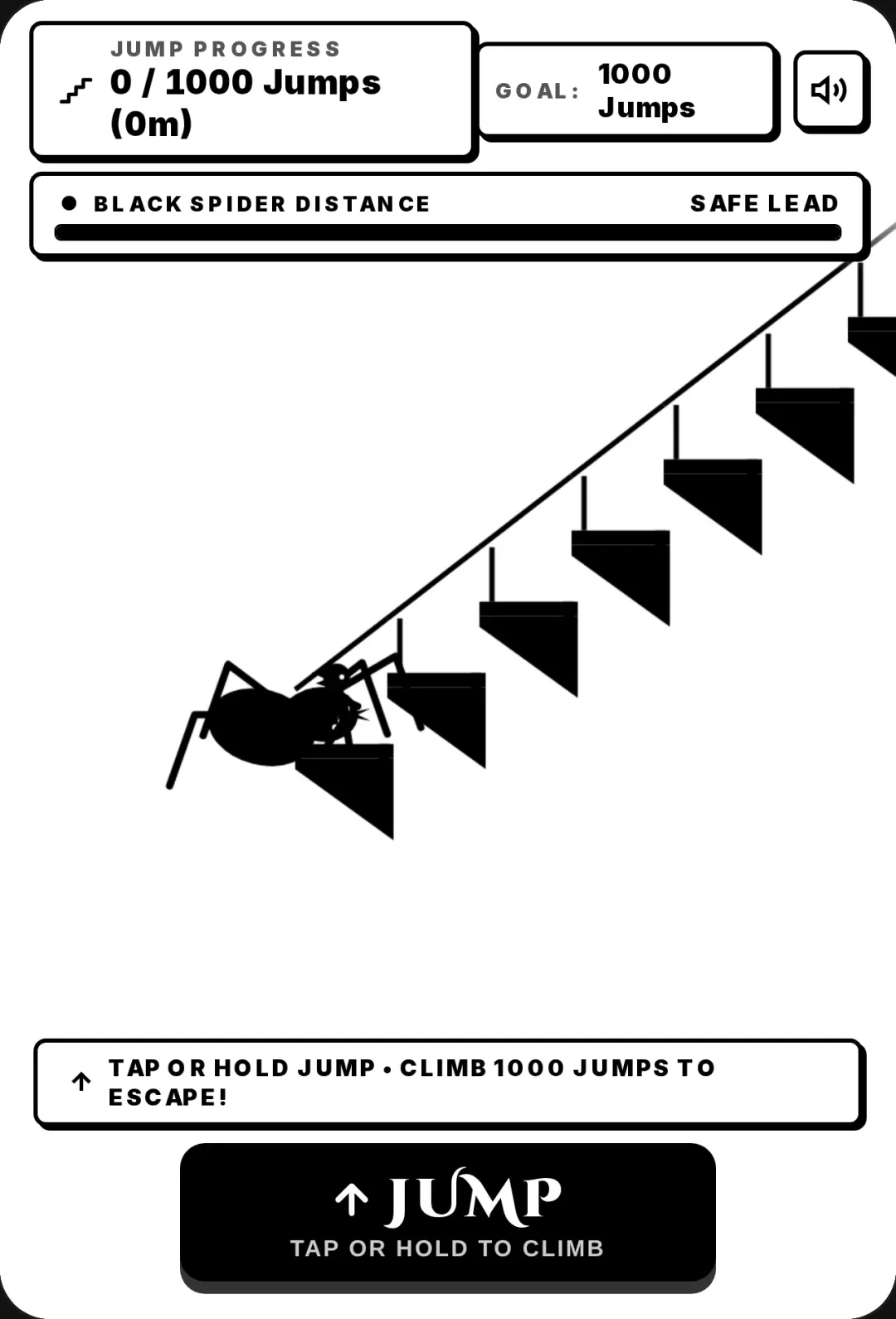 Spider Escape: 1000 Steps Stairway cover
