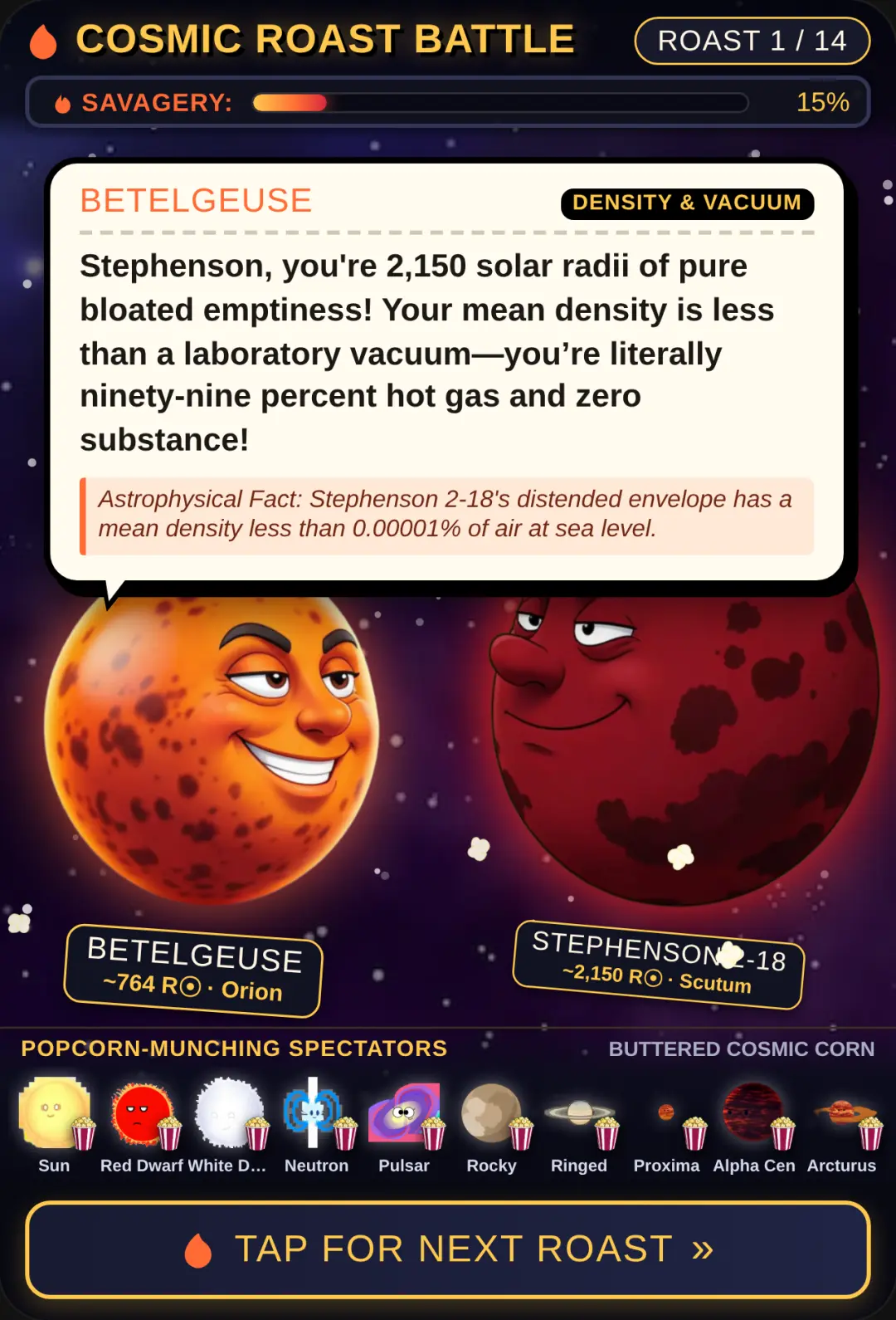 Cosmic Roast Battle: Betelgeuse vs Stephenson 2-18 cover