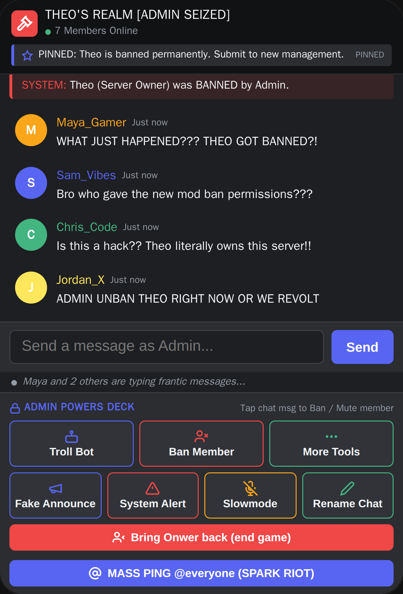 Abusive Admin sandbox cover