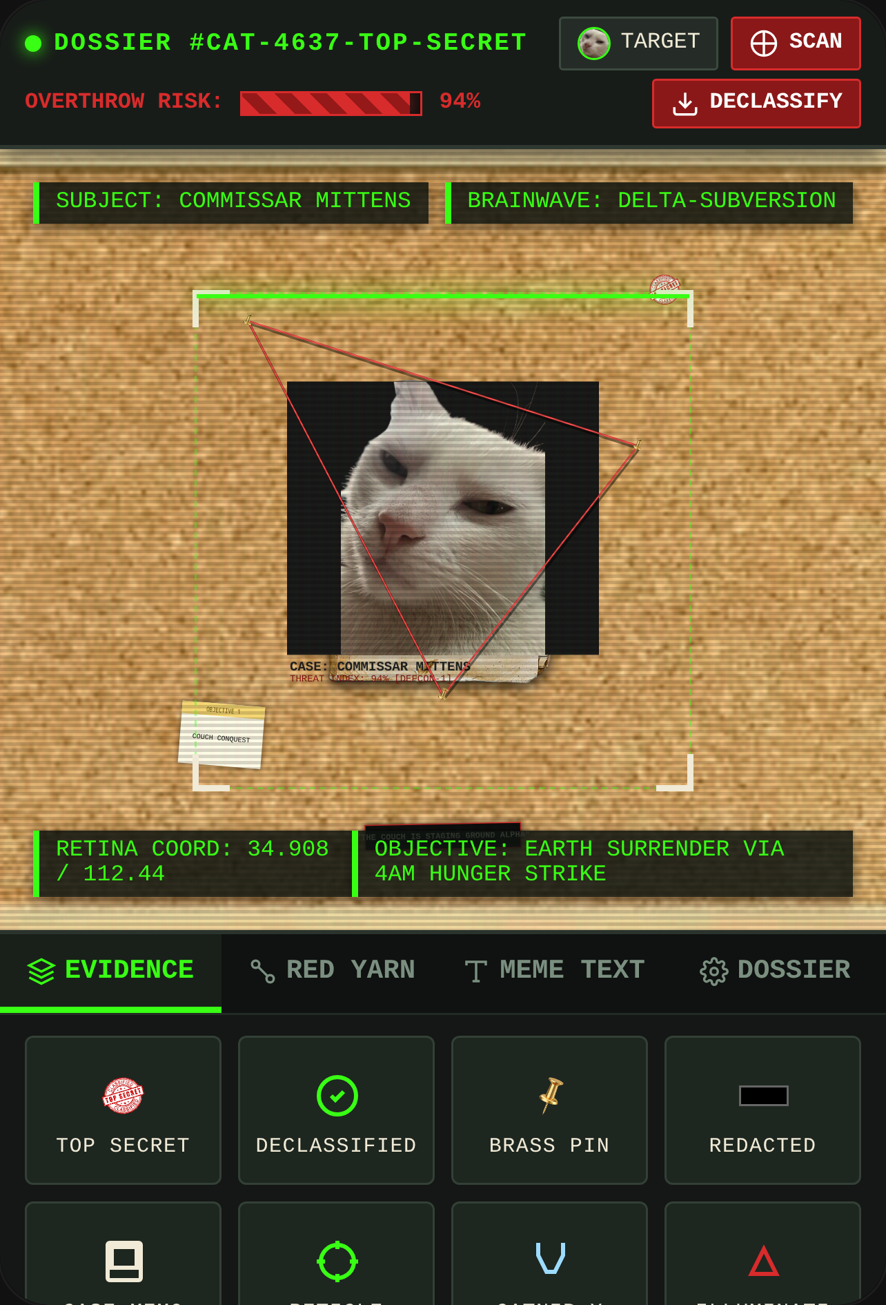 FELINE DOMINATION // CLASSIFIED DOSSIER cover