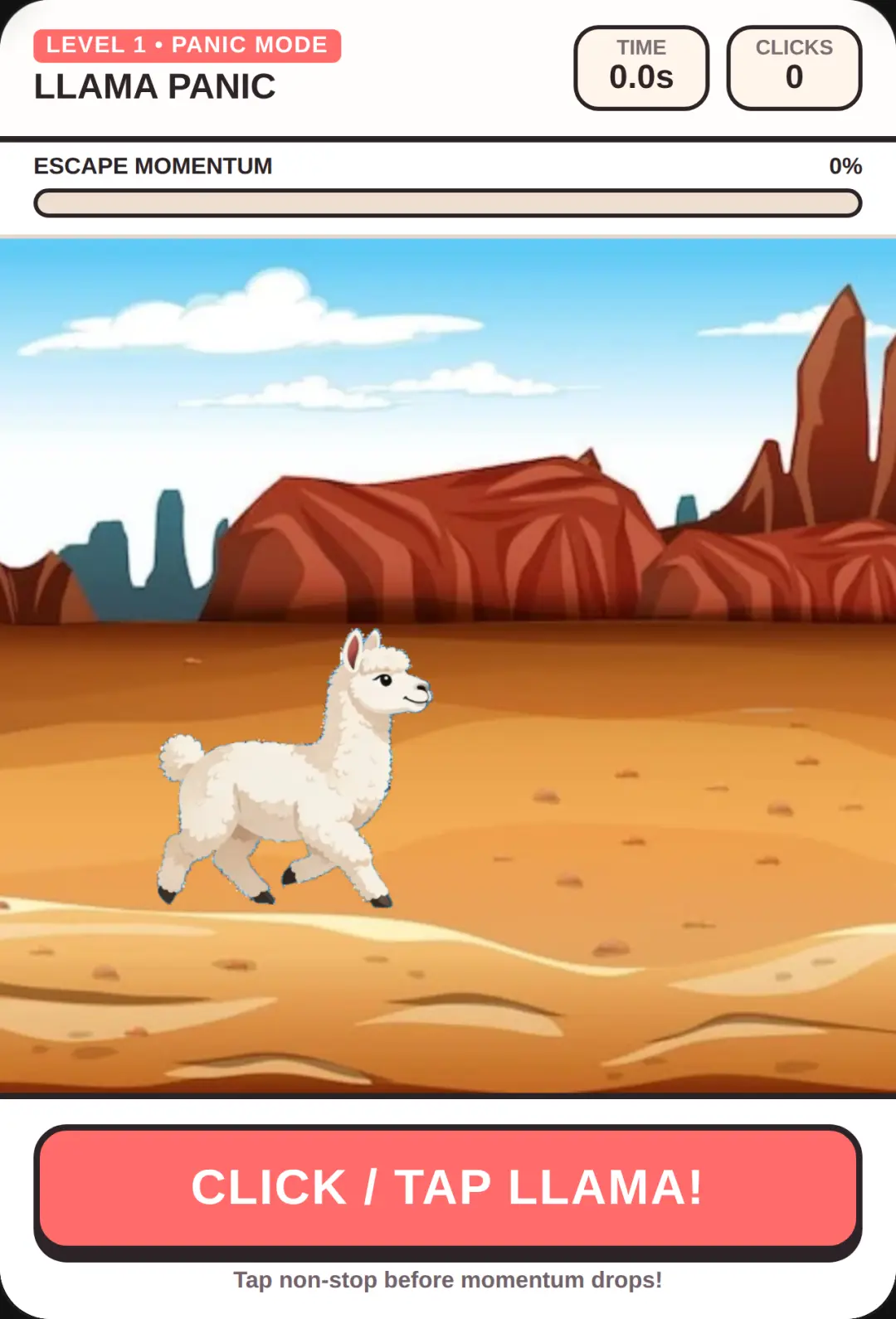 Chaotic Llama Panic! cover