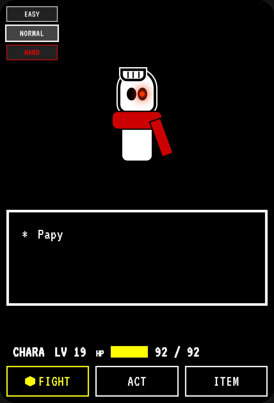 Papyrus battle but it sucks cover