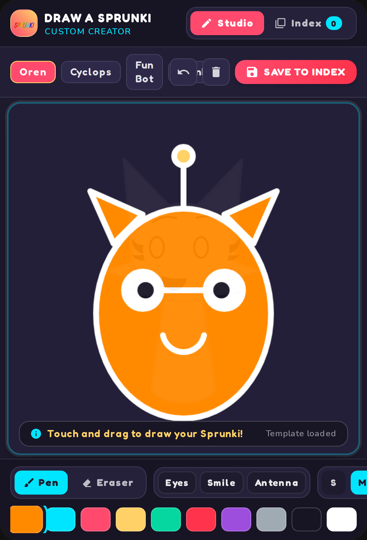 Draw a Sprunki and Index cover