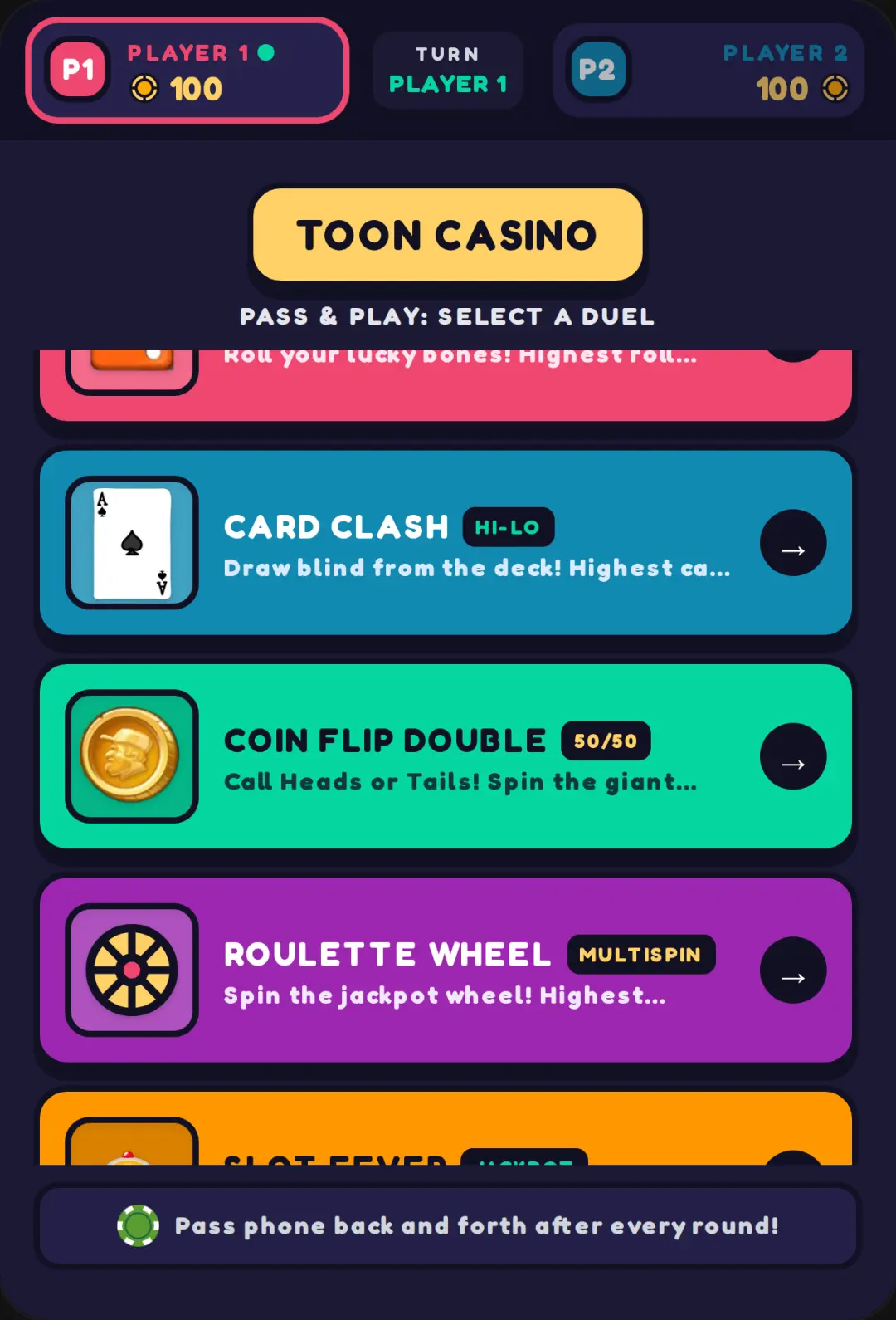 Toon Casino: Player vs AI cover