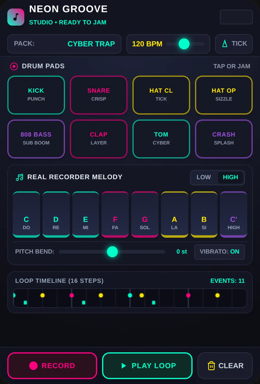 Neon Groove - Beat & Melody Studio cover