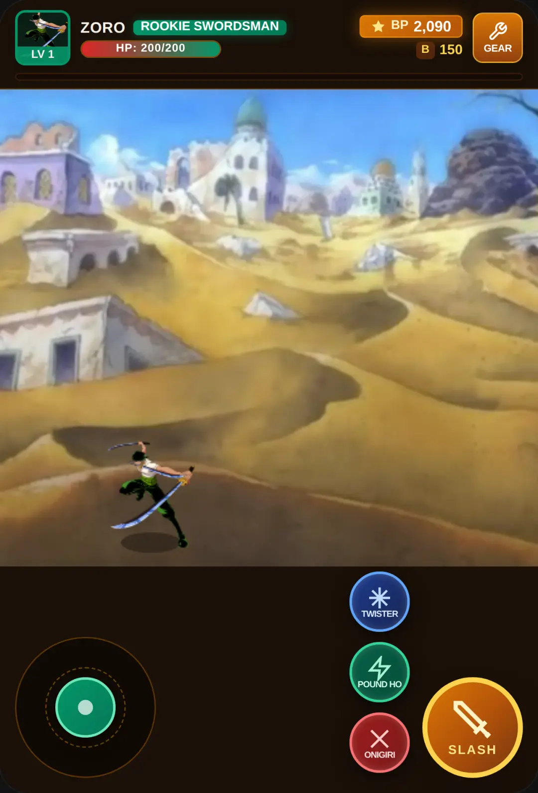Roronoa Zoro: Alabasta Slash MMORPG cover