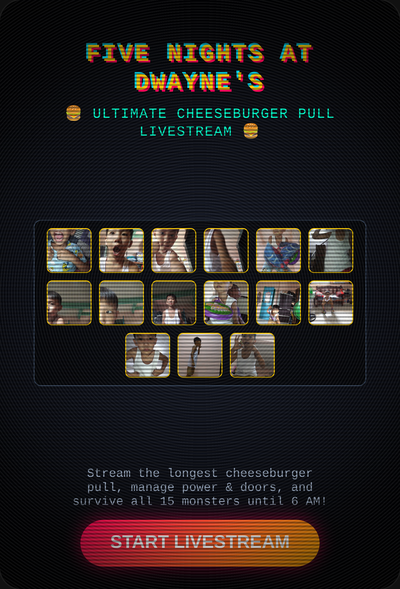 Five Nights at Dwayne's: Cheeseburger Pull Stream best update coming soon cover