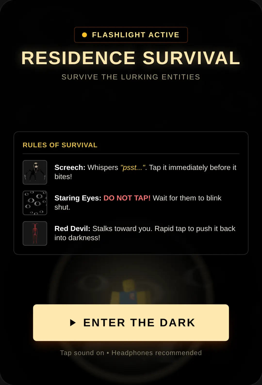 Residence Survival: In the Dark cover