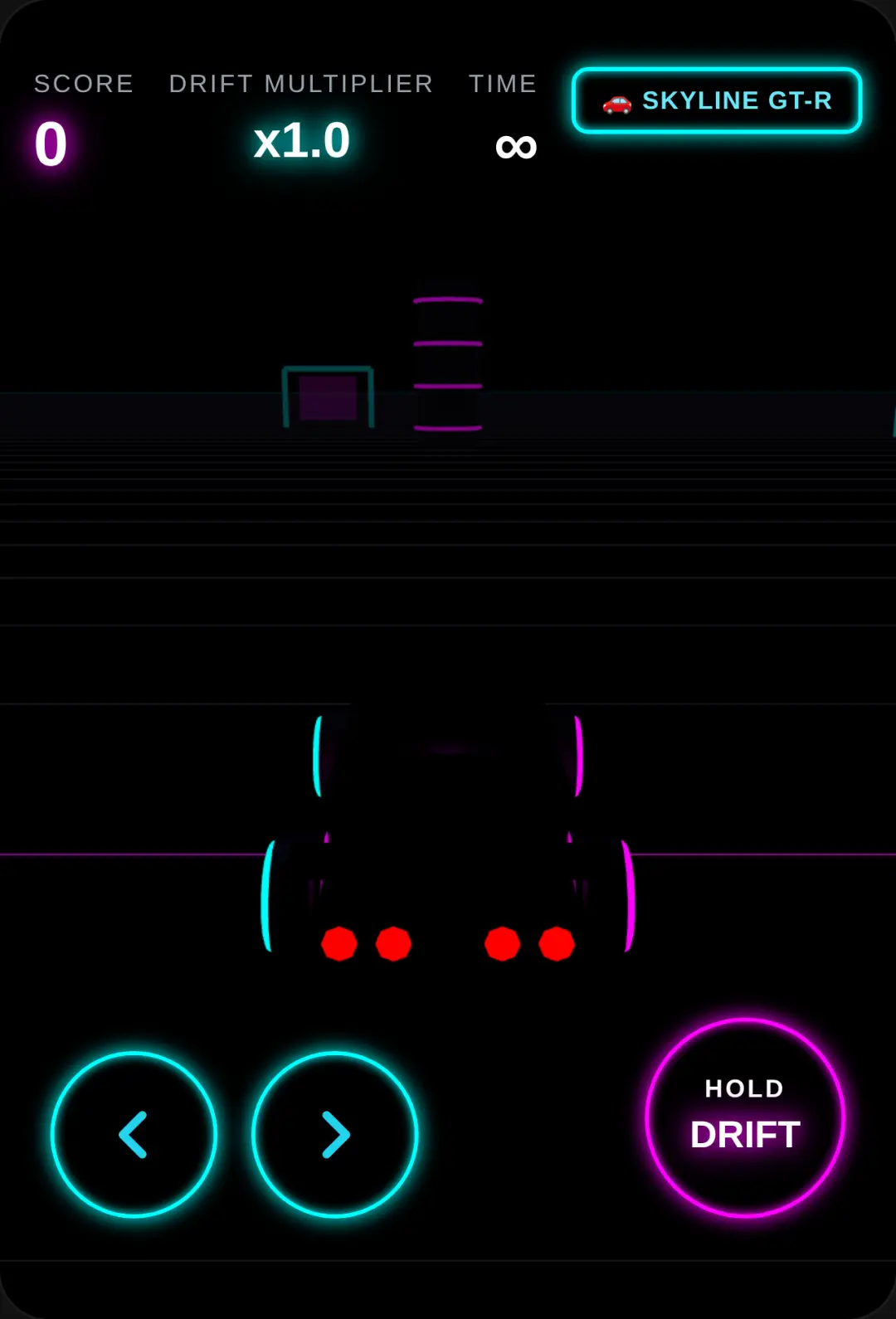 Neon car drifting game cover