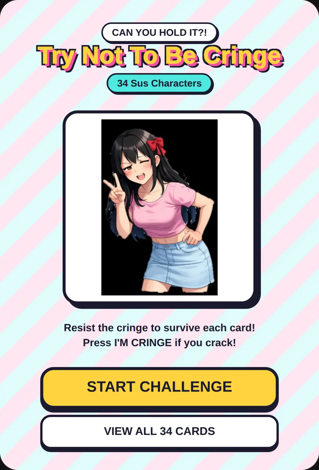Try Not To Be Cringe Or What cover