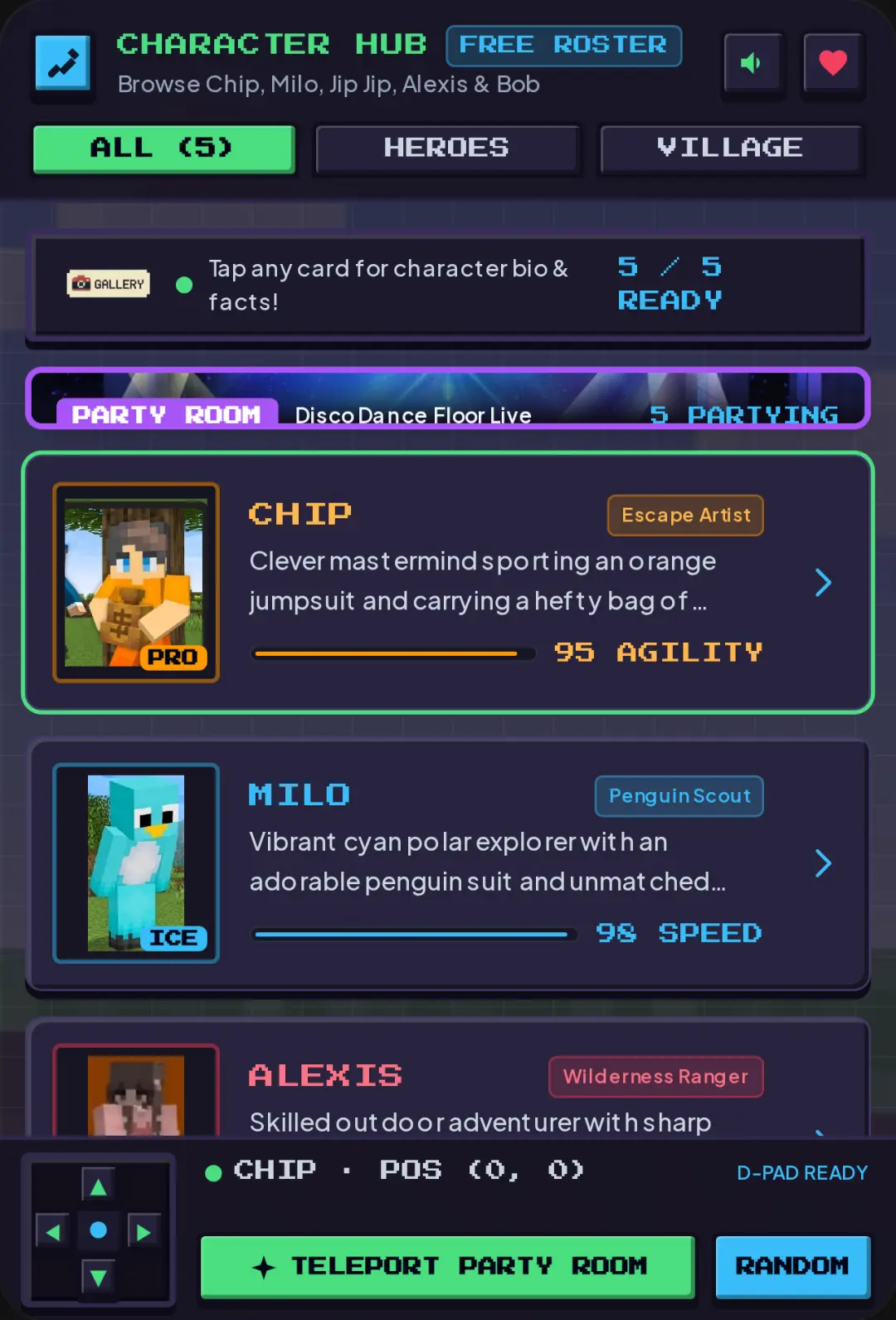 Character Hub: Gallery & Bios cover