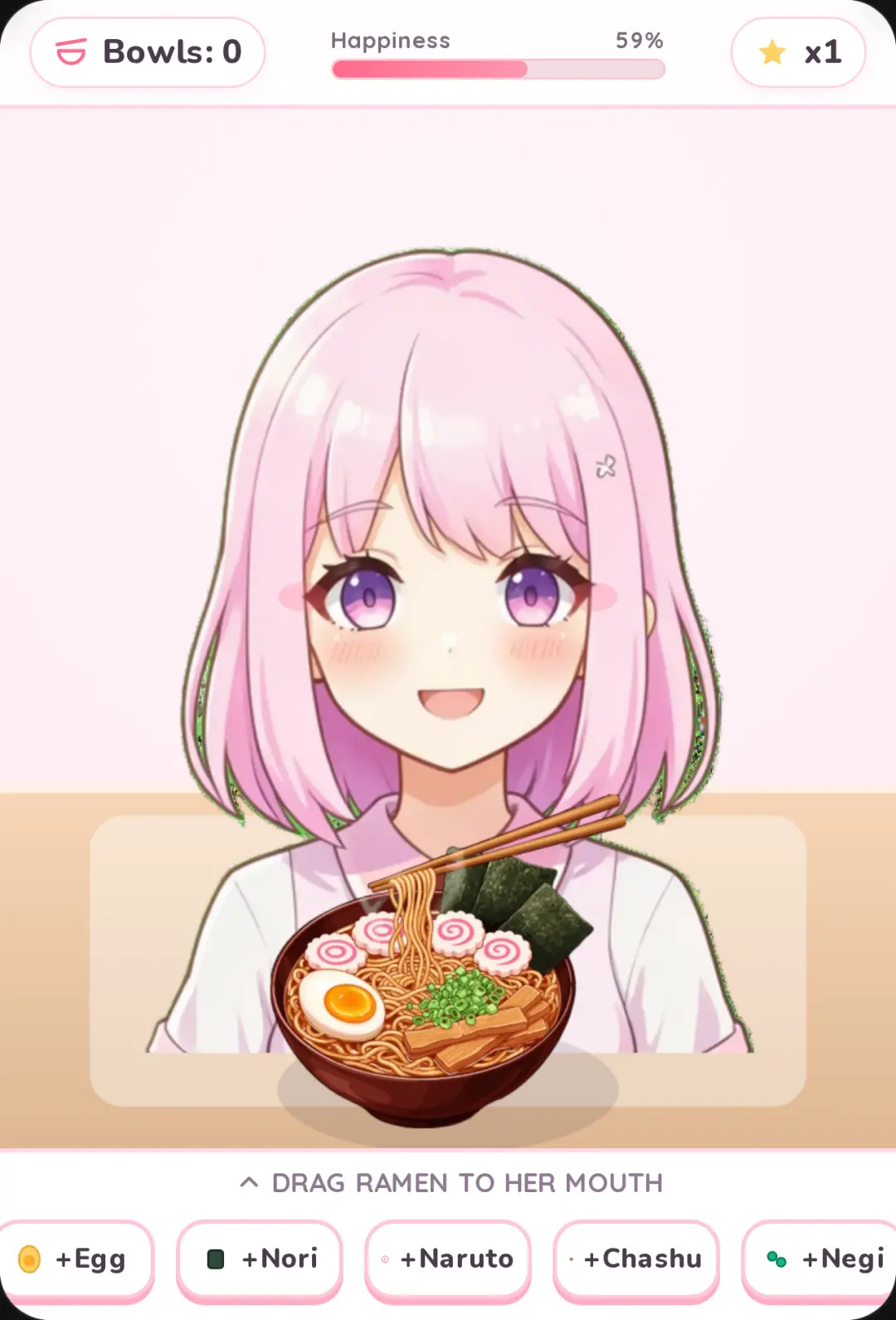 Ramen Kawaii - Feed Anime Girl (more toppings) cover