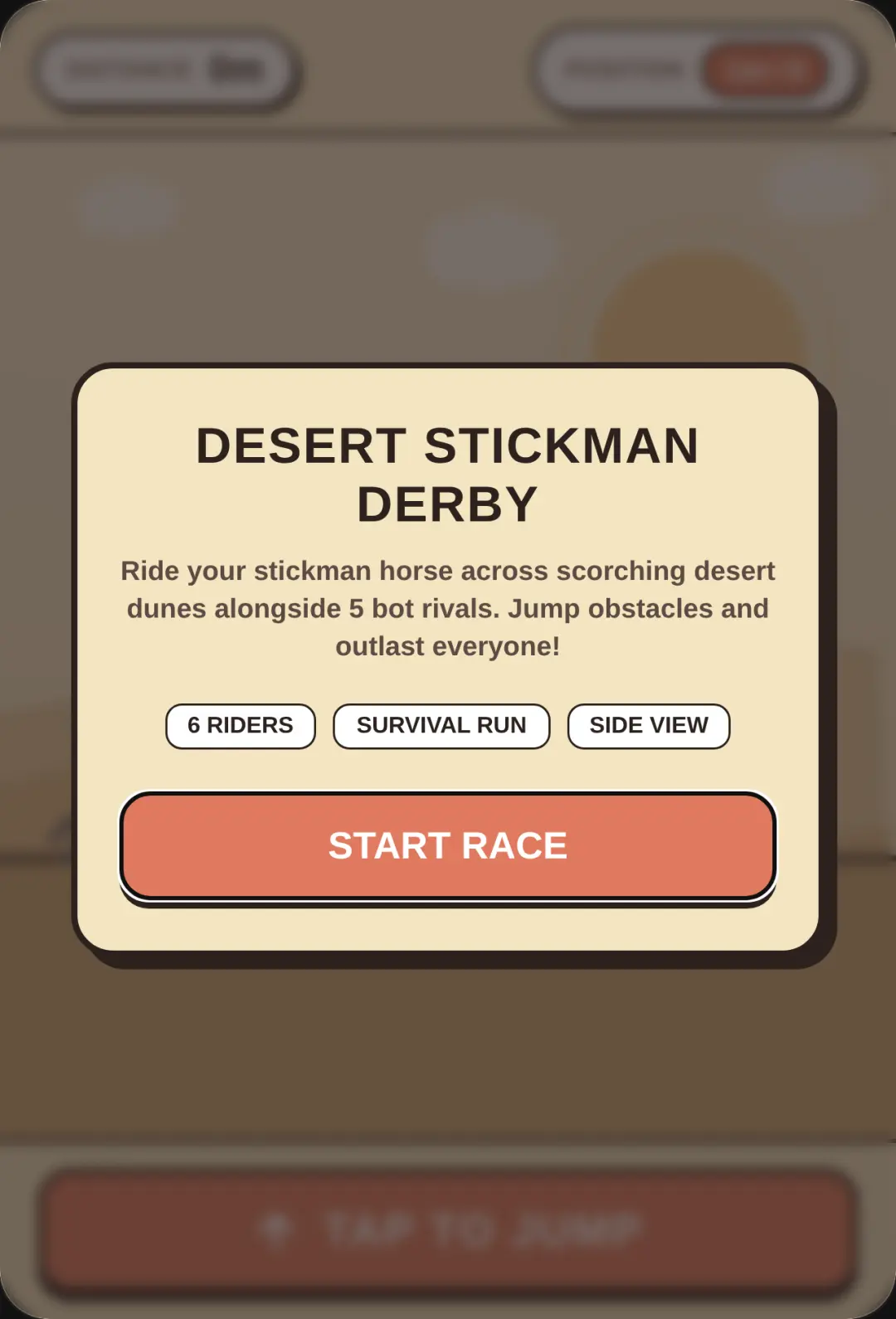 Desert Stickman Derby cover