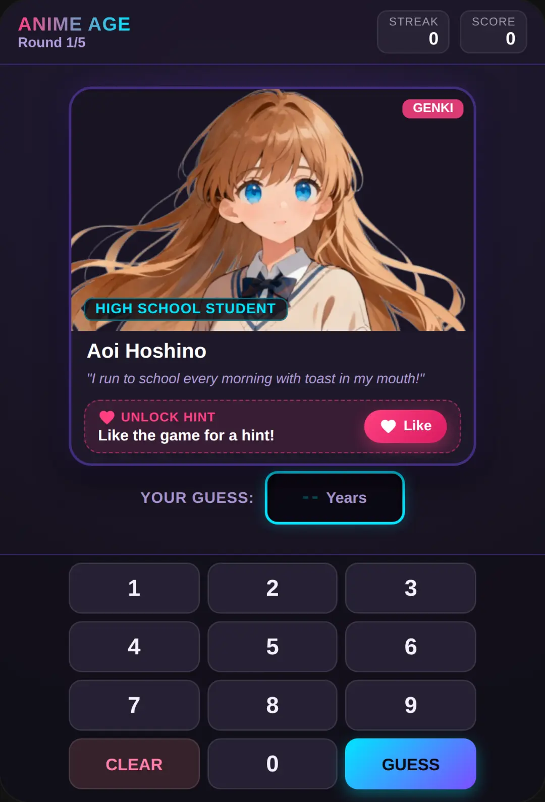 Anime Age Guesser cover