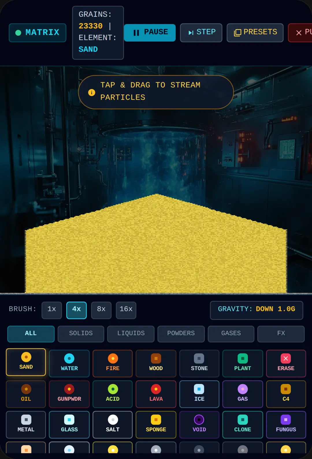 Powder Matrix - Reactive Cellular Sandbox cover
