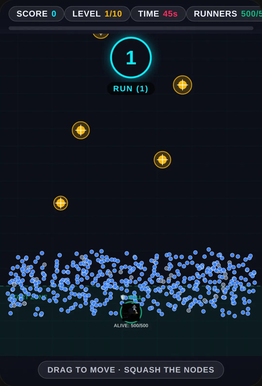 Squash to 3 - 500 Player Elimination cover