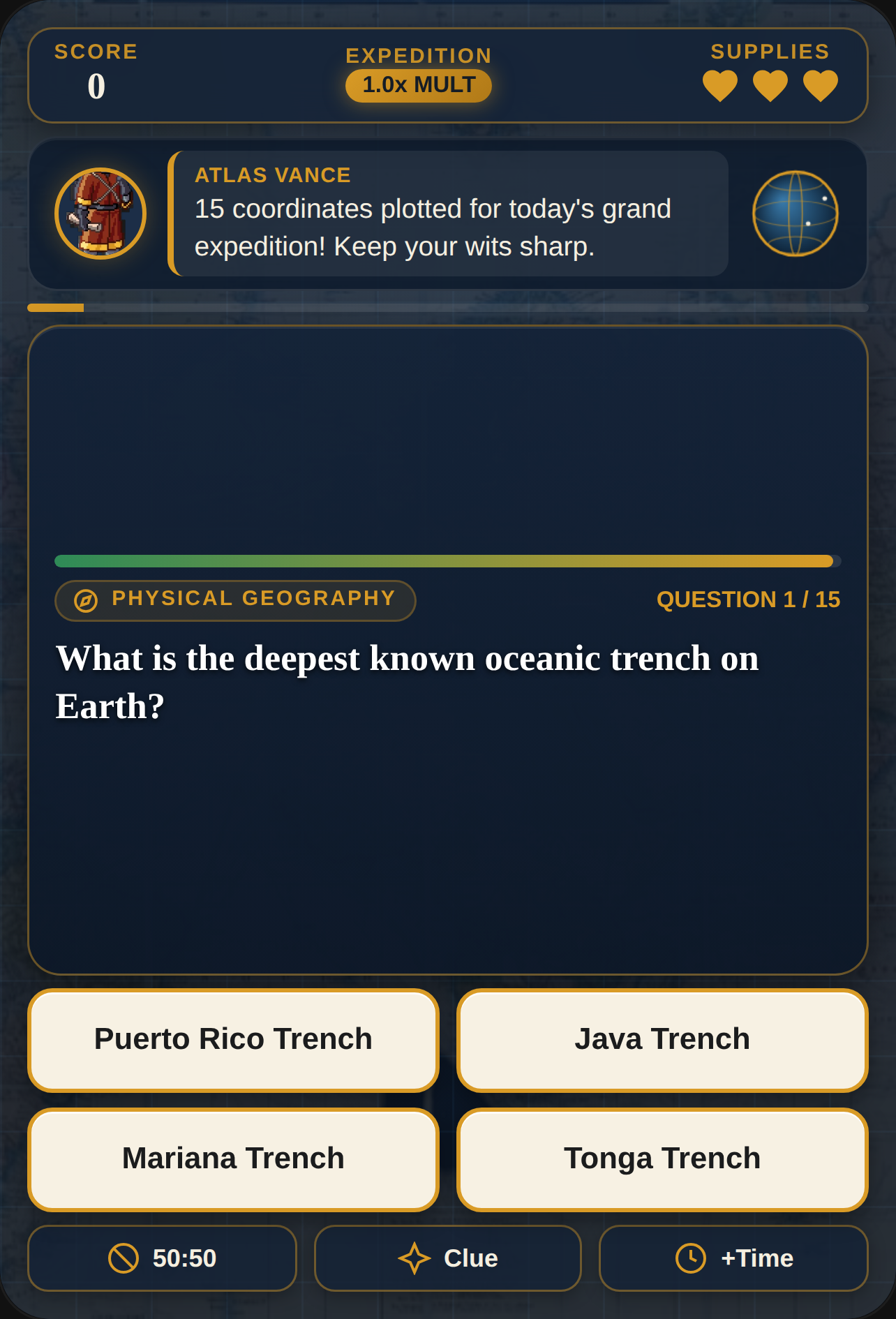 Atlas Vance: Royal Geography Expedition (15 Questions) cover