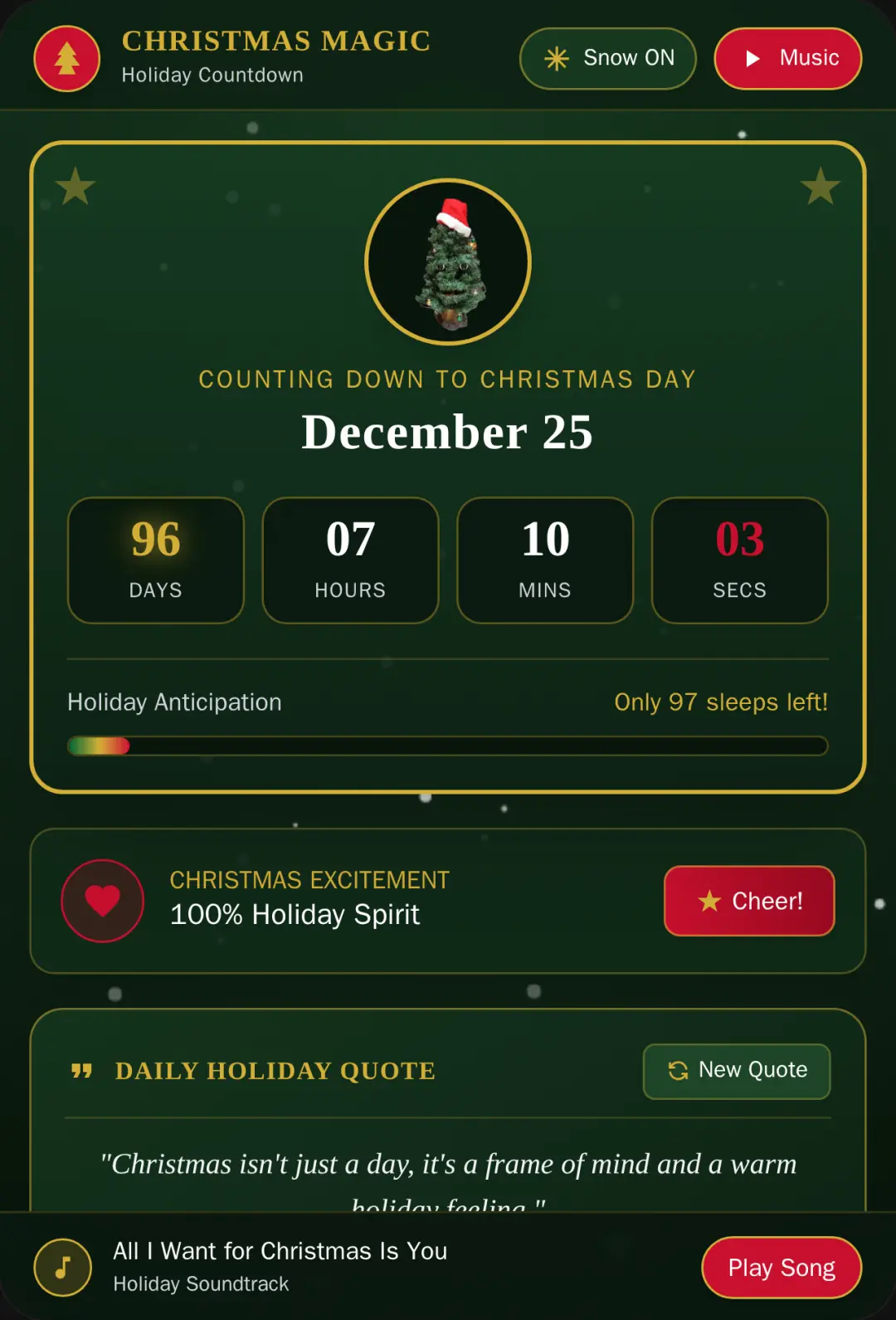 Christmas Countdown & Holiday Magic cover