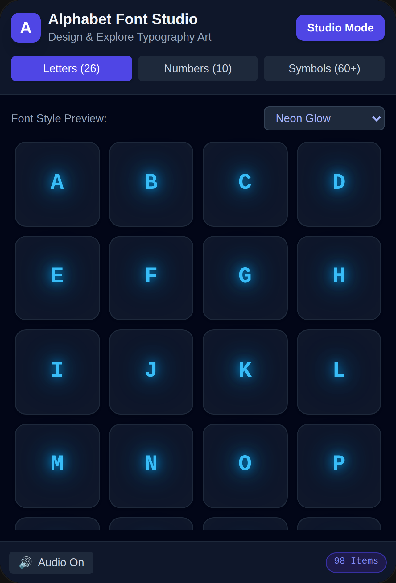 Alphabet Font Studio cover
