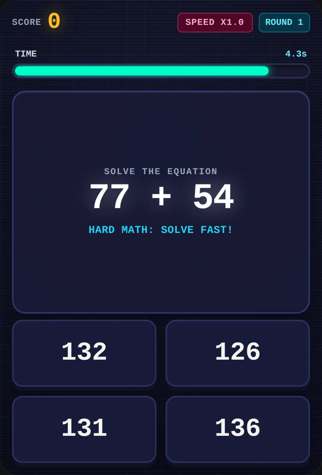 Math Blitz - 1+1 Speed Rush cover