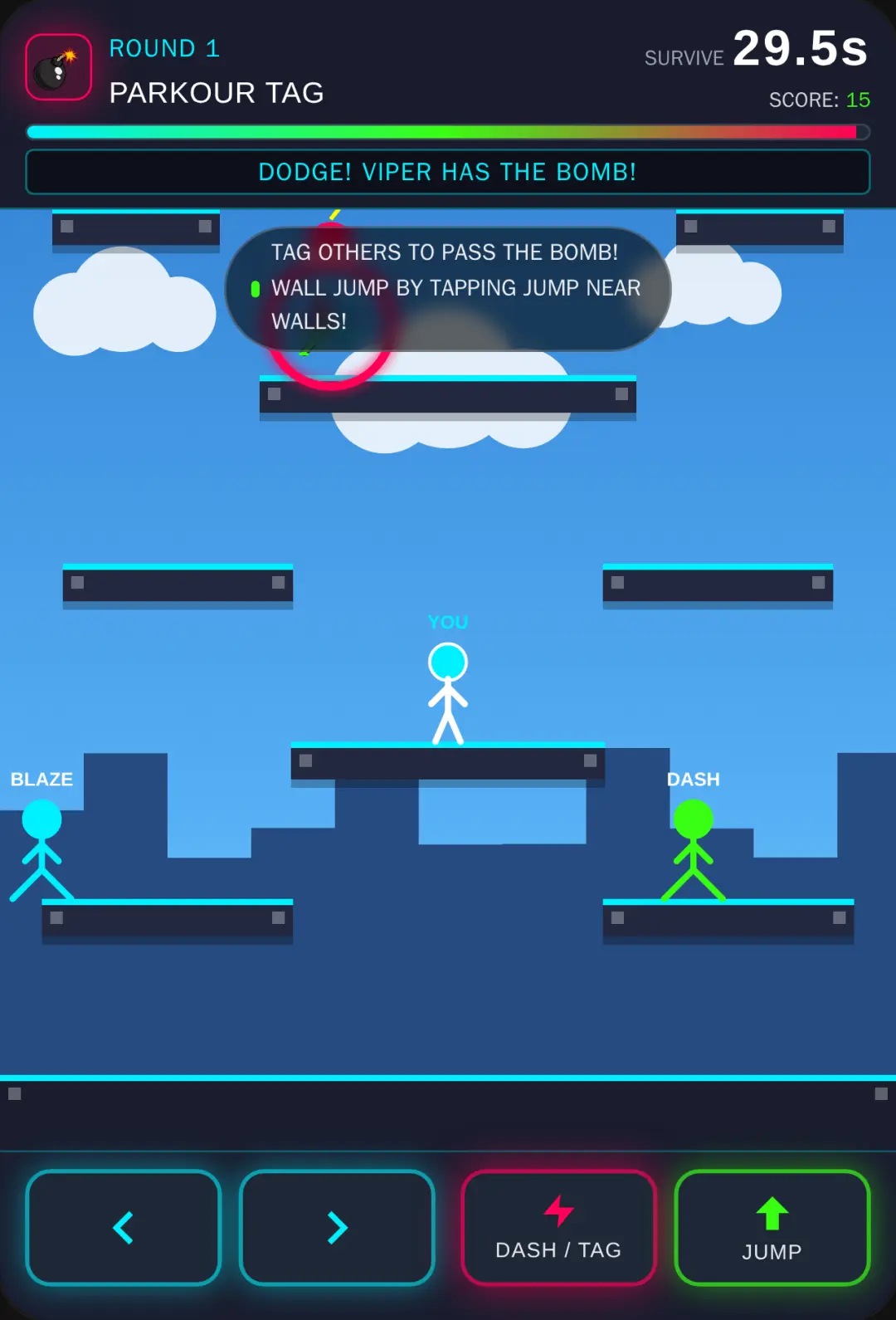 Stickman Parkour Tag cover