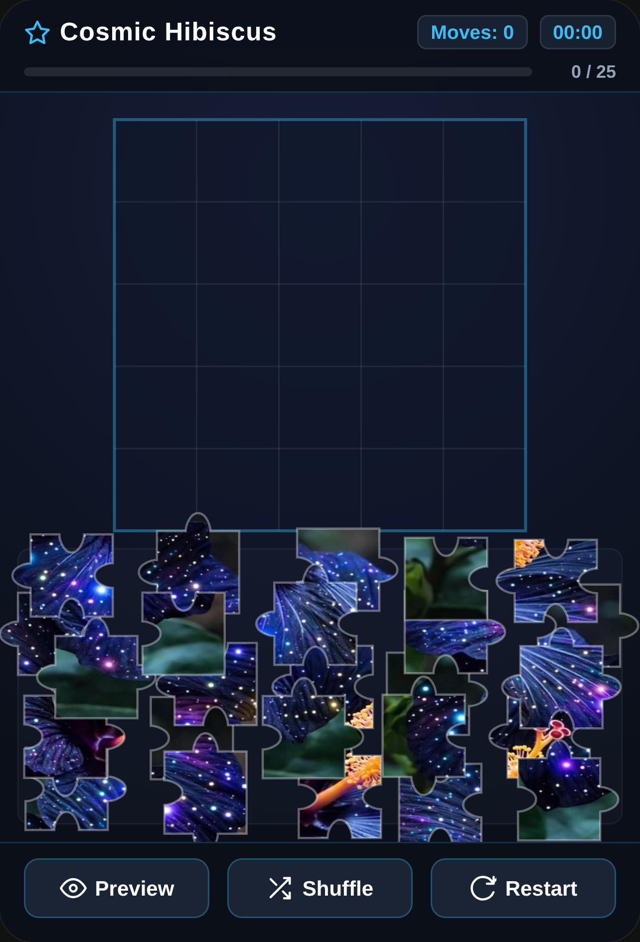 Cosmic Hibiscus Jigsaw cover
