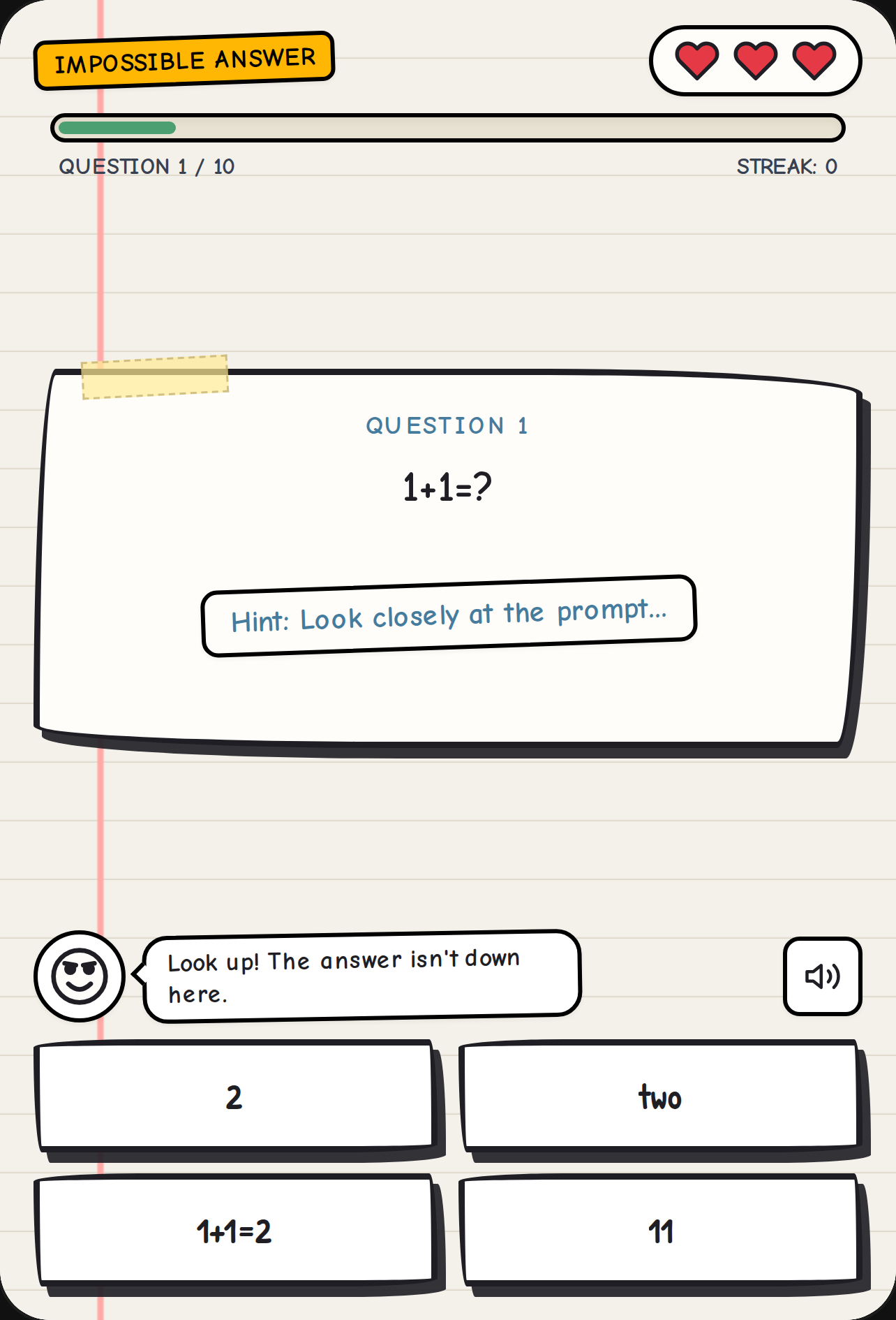 The impossible answers! cover