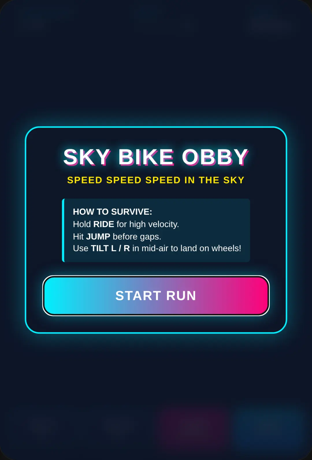Sky Bike Obby cover