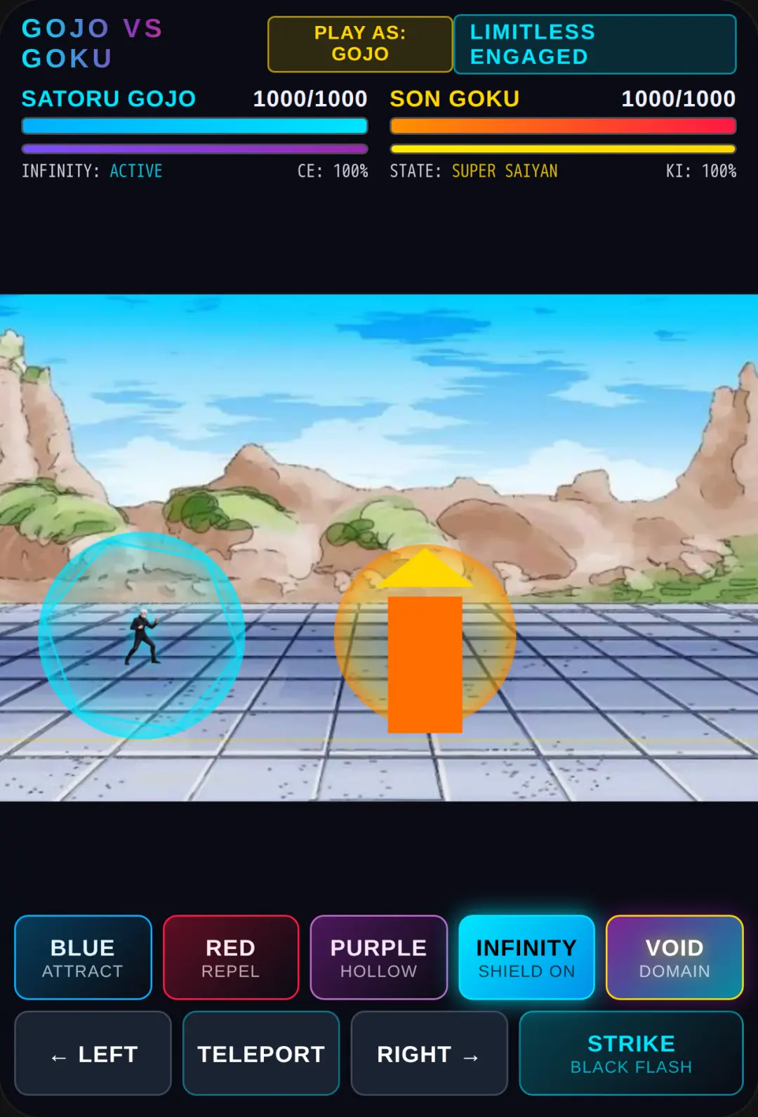 Gojo vs Goku - Infinite Void pls cover