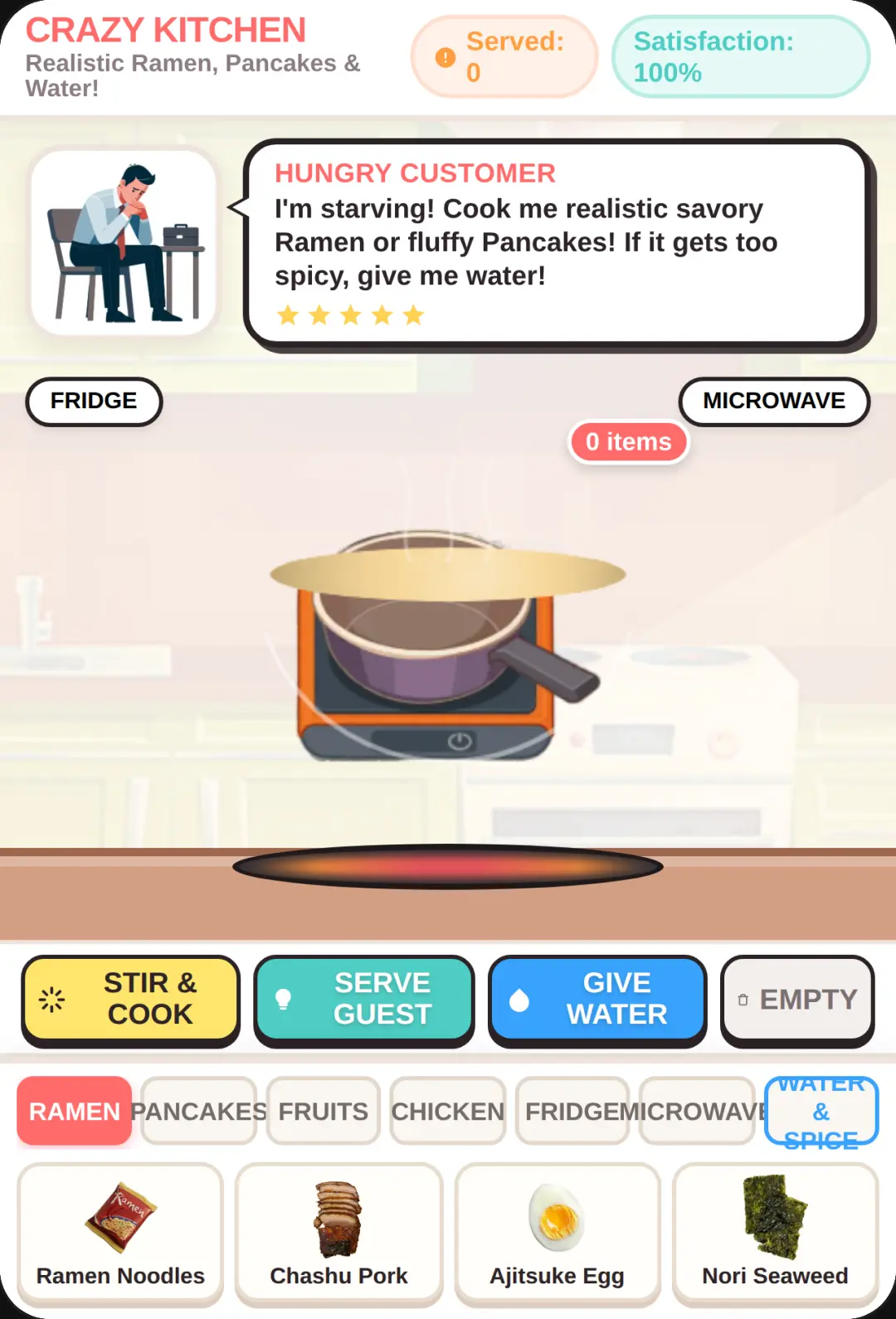 Crazy Kitchen: Realistic Ramen & Pancakes cover