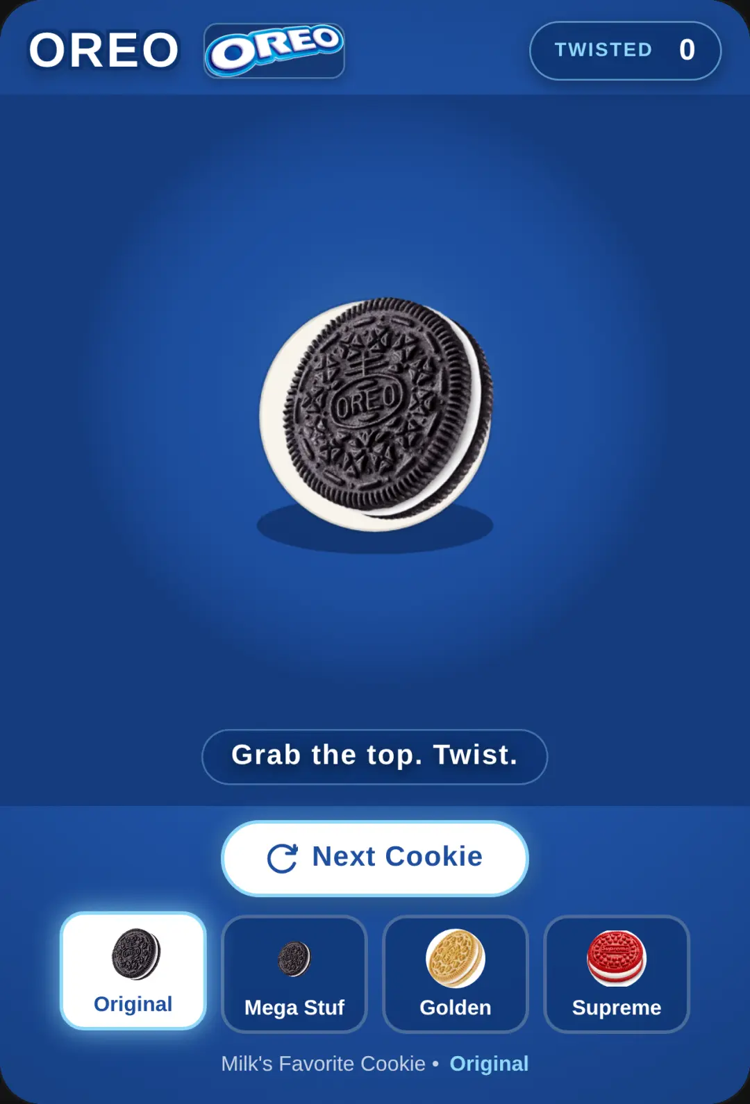 OREO Twist & Pull cover