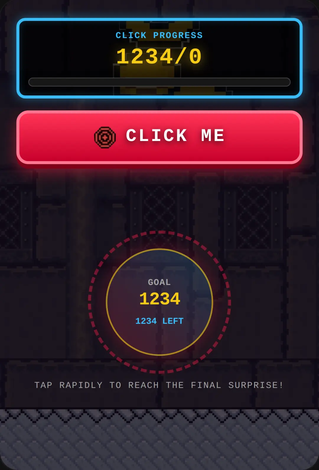 A "NORMAL" challenge 1234 clicks cover