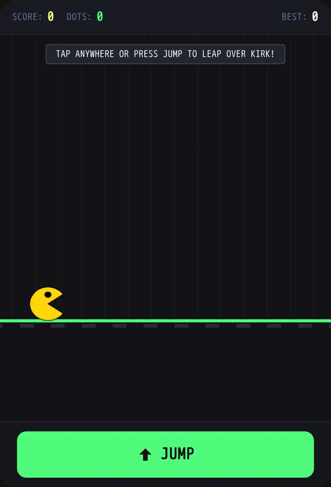 Pac-Jump: Dodge Kirk cover