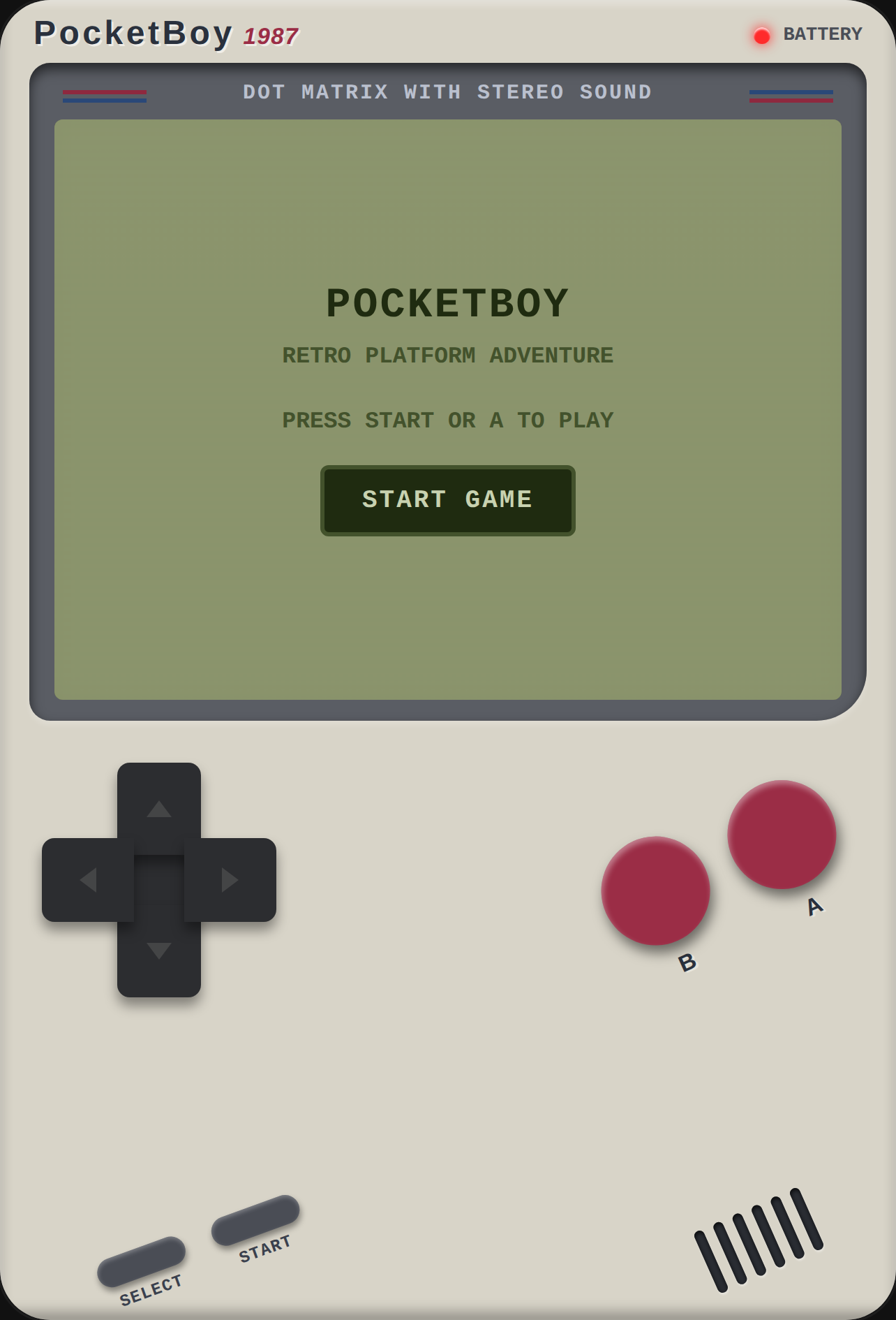 PocketBoy Platformer cover
