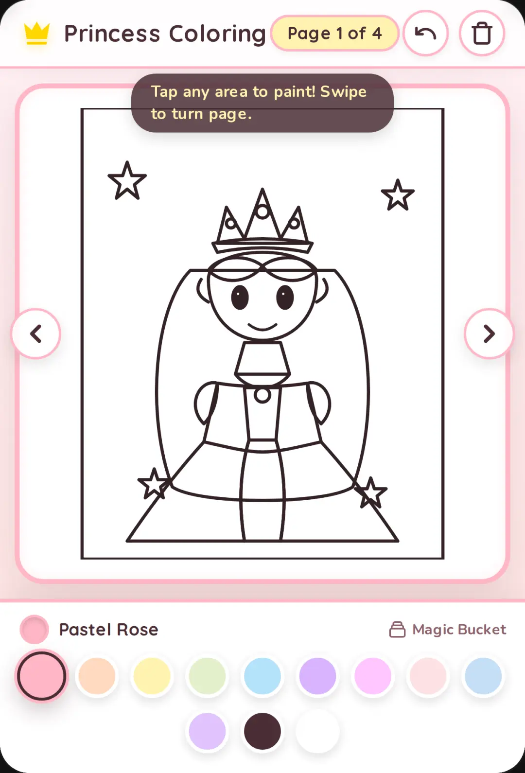 Princess Coloring Book cover