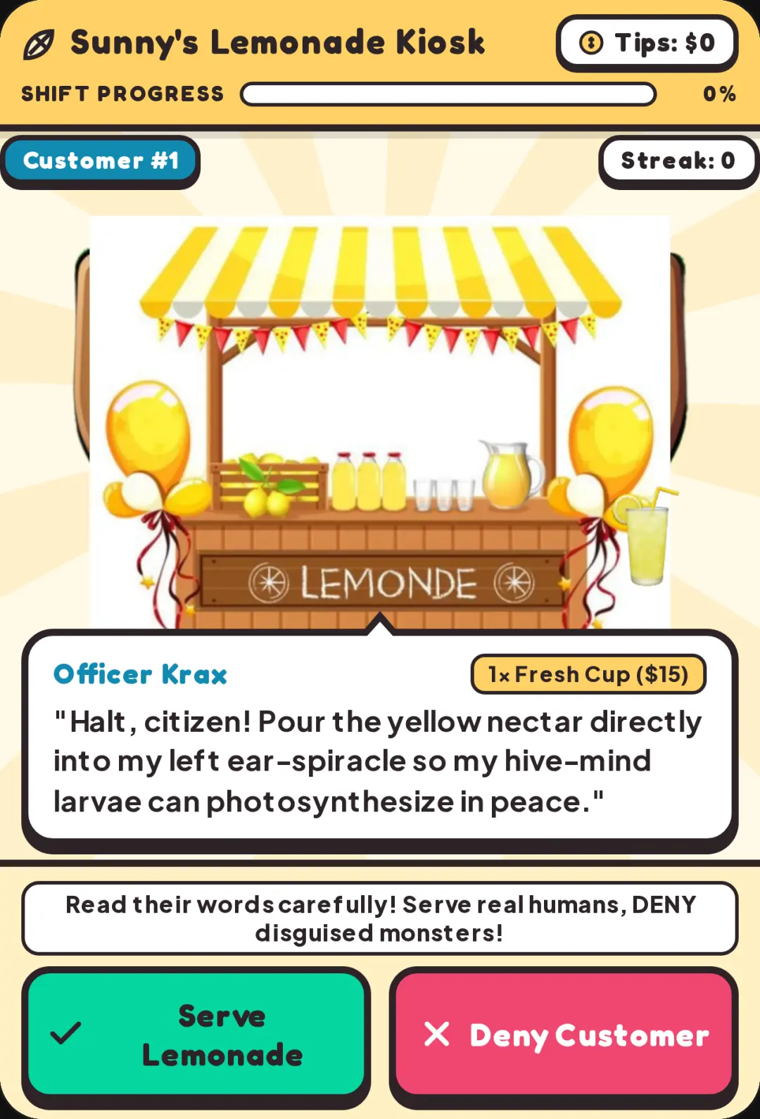 Lemonade Kiosk: Spot the Impostor cover