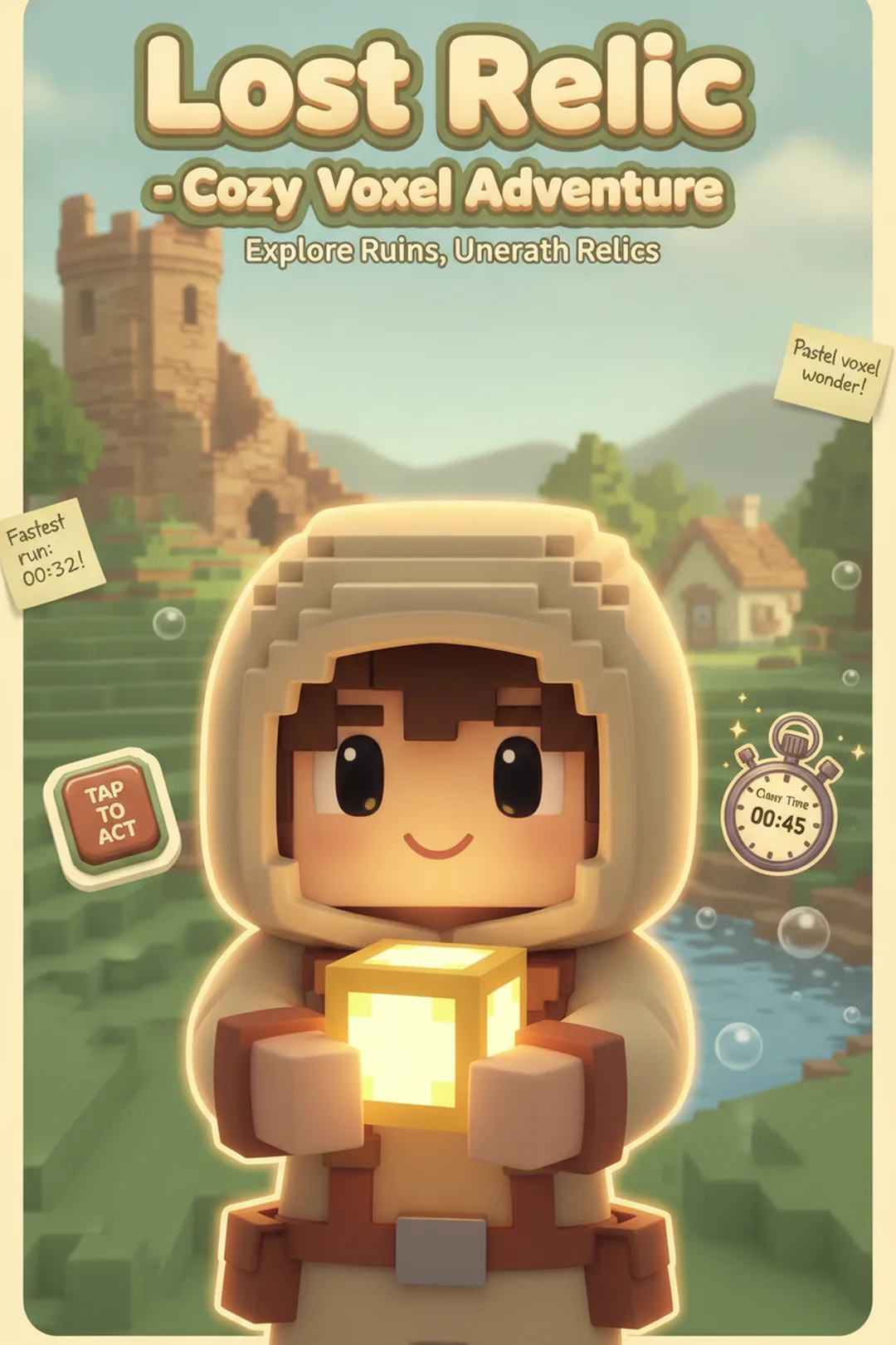 Lost Relic - Cozy Voxel Adventure cover