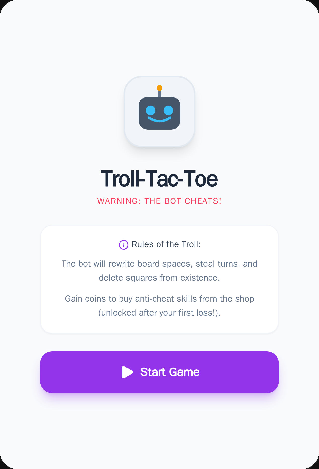 Troll-Tac-Toe v3 beatable cover