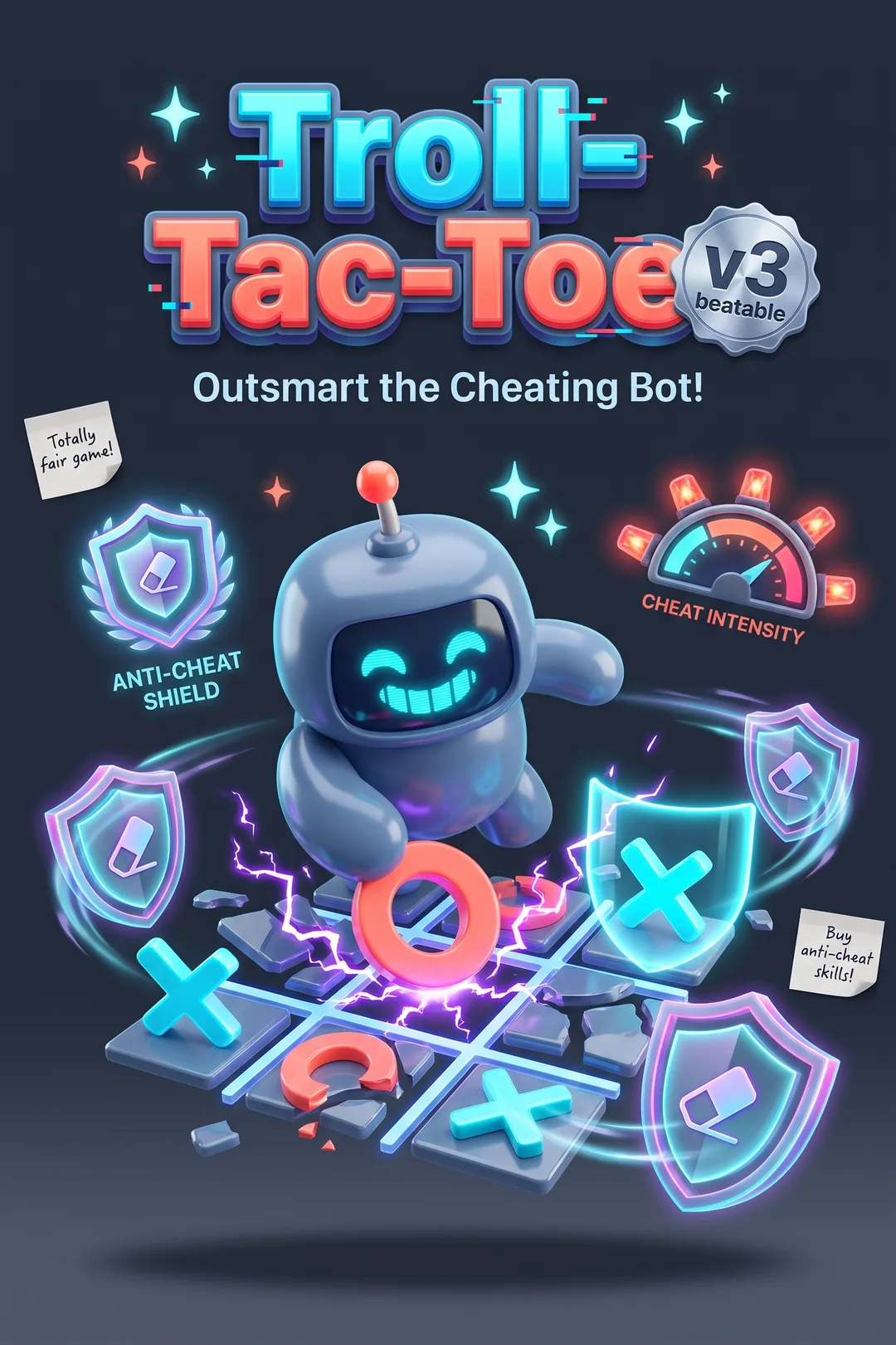 Troll-Tac-Toe v3 beatable