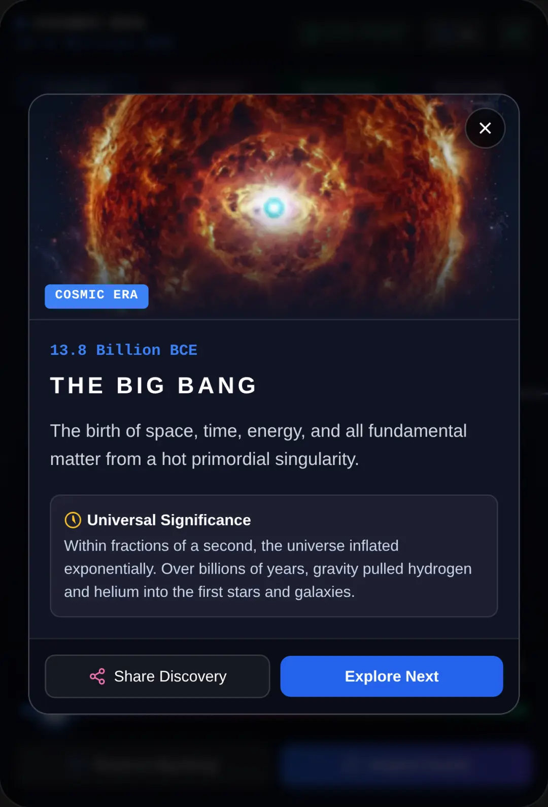 Cosmic Chronology - Galaxy and History cover