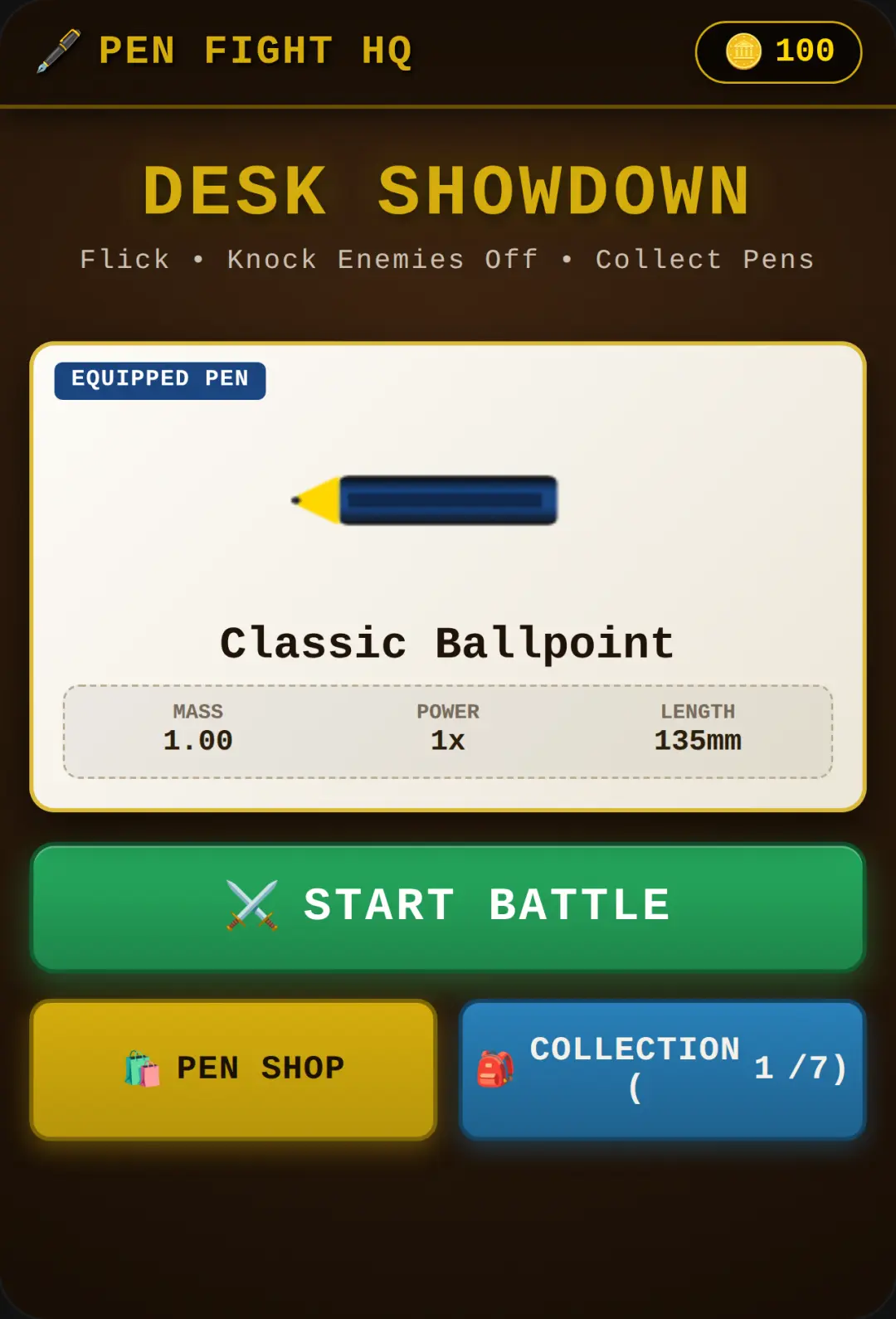 Pen Fight - Desk Showdown & Collection cover