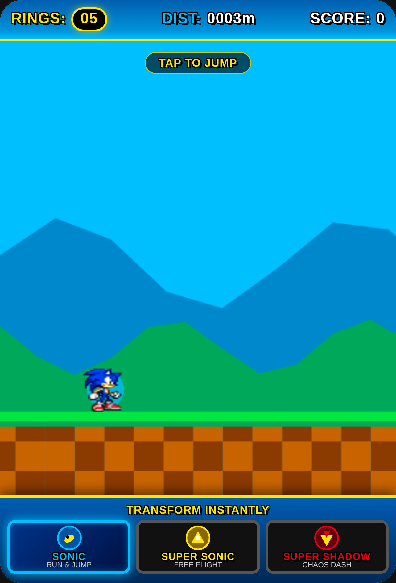 Sonic Transformation Runner cover