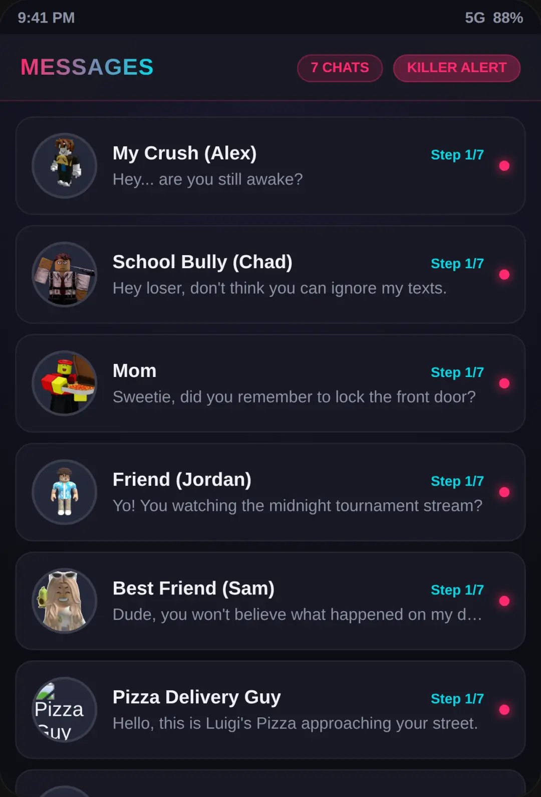Midnight Text Simulator cover
